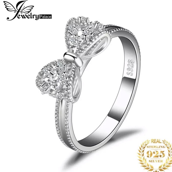 ❤️THIS ABSOLUTELY BEAUTIFUL SZ9 BOW RING IS MADE WITH REAL 925 STERLING SILVER❤️ - Picture 2 of 8
